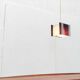 Mid-century space style acrylic cube pendant lamp, 1960s