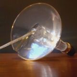1930 art deco lamp in chiseled glass