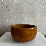 Vintage Japanese bowl in solid turned and varnished wood