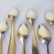6 Apollo teaspoons in punched silver metal 2106241