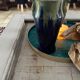 Art Deco blue vase