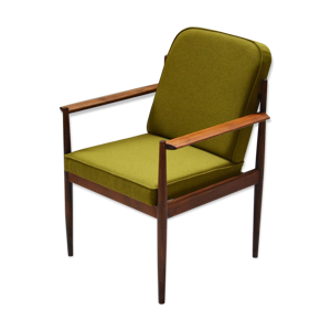 fauteuil en hêtre vintage