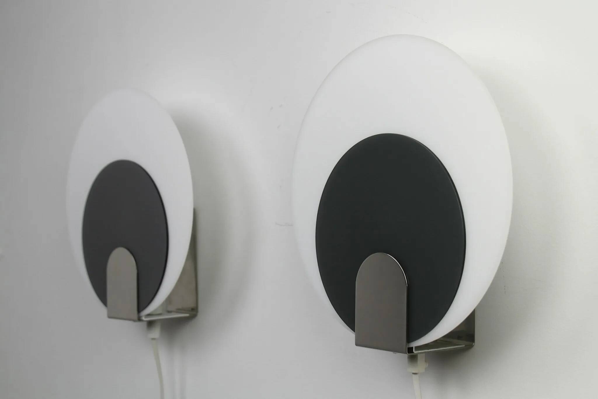 Pair of Typ 421 Wall Sconces — NAFA (Nybro Armaturfabrik), Sweden, 1970s