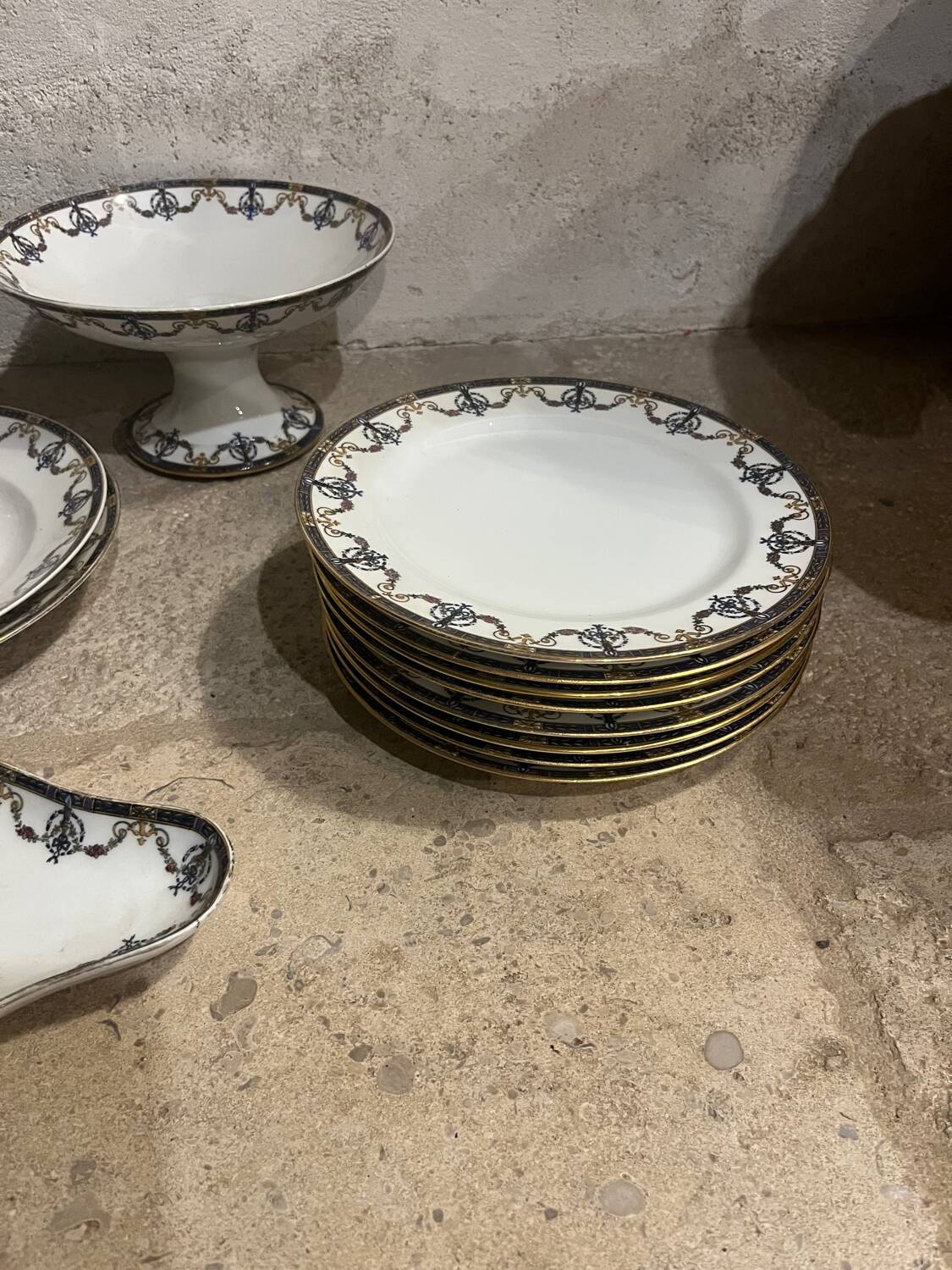 Limoges porcelain service. 1960s