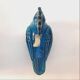 Pair of vintage peacock statues, Aldo Londi for Bitossi, Rimini blu series.