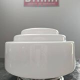 Old white opaline skyscraper ceiling light Ø 25 cm art deco 1930