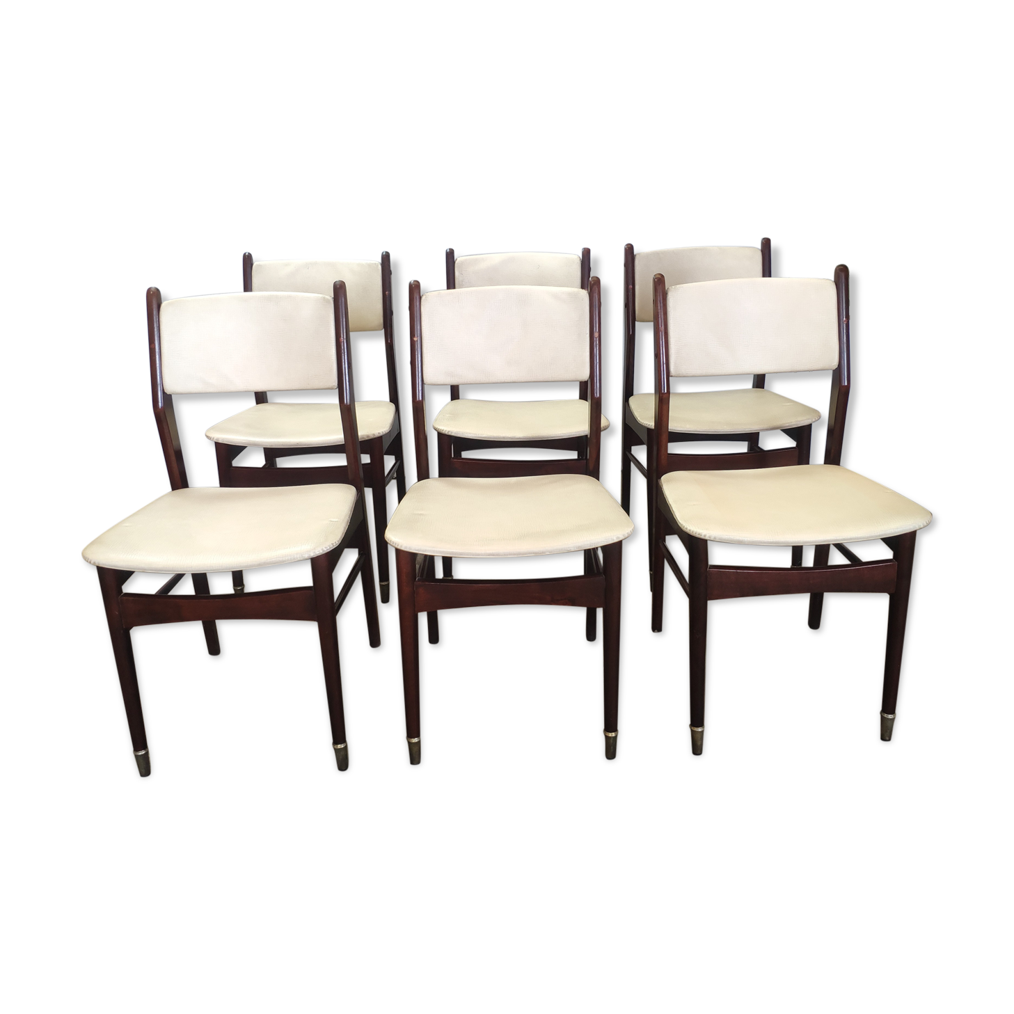 Lot de 6 chaises vintage