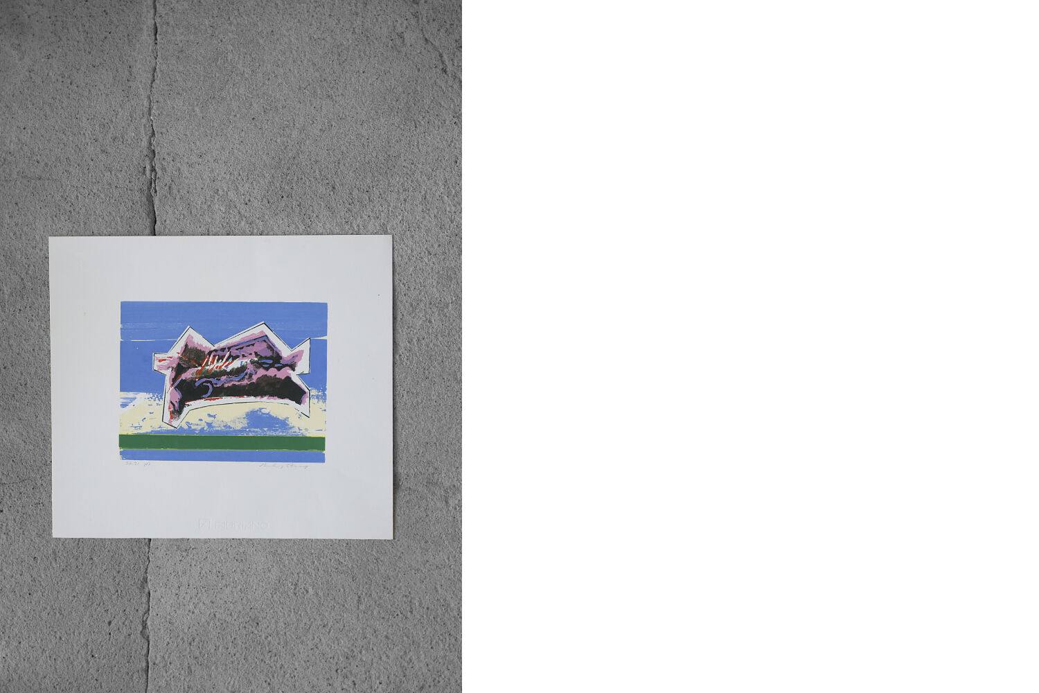 Color Lithography on Fabriano Paper by Hardy Strid, 1950s