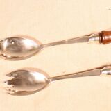 Salad Bowl with Its Cutlery 19th Century