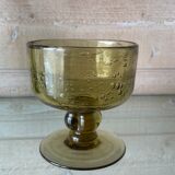 Glass - biot bowl in blown and bubbled glass