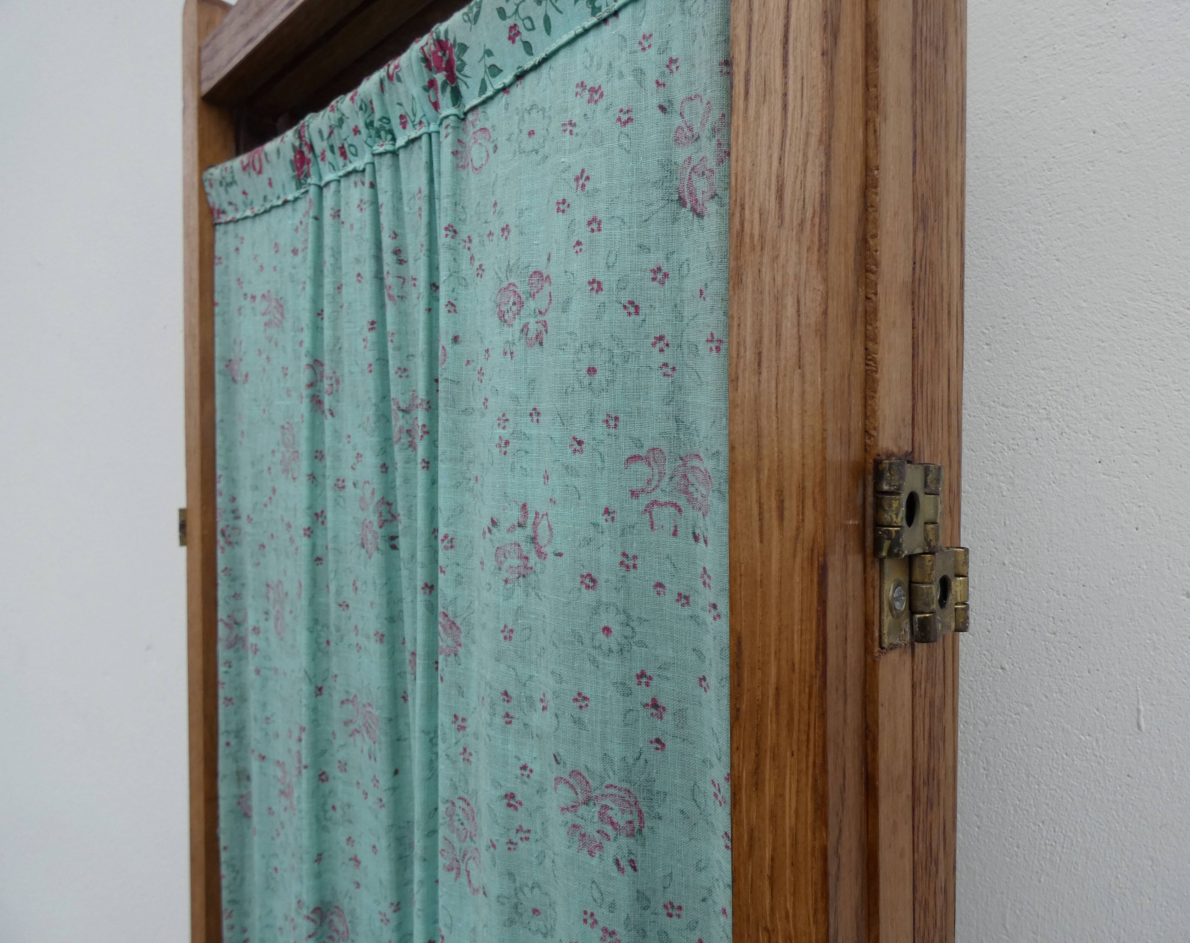 old vintage fabric screen
