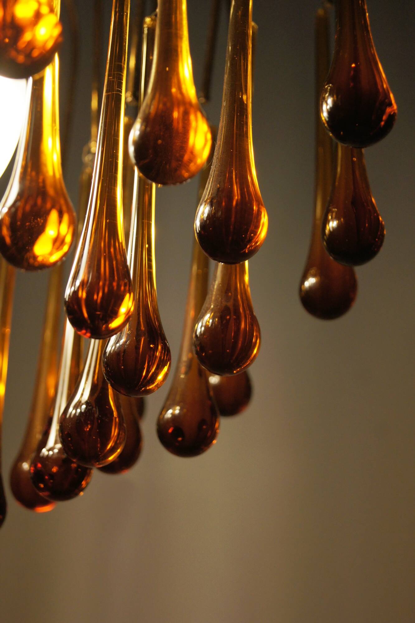 Mid-Century Murano Teardrop Chandelier