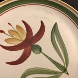 10 Longchamp dessert plates, floral model
