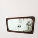 Vintage Scandinavian teak mirror from the 1960s.