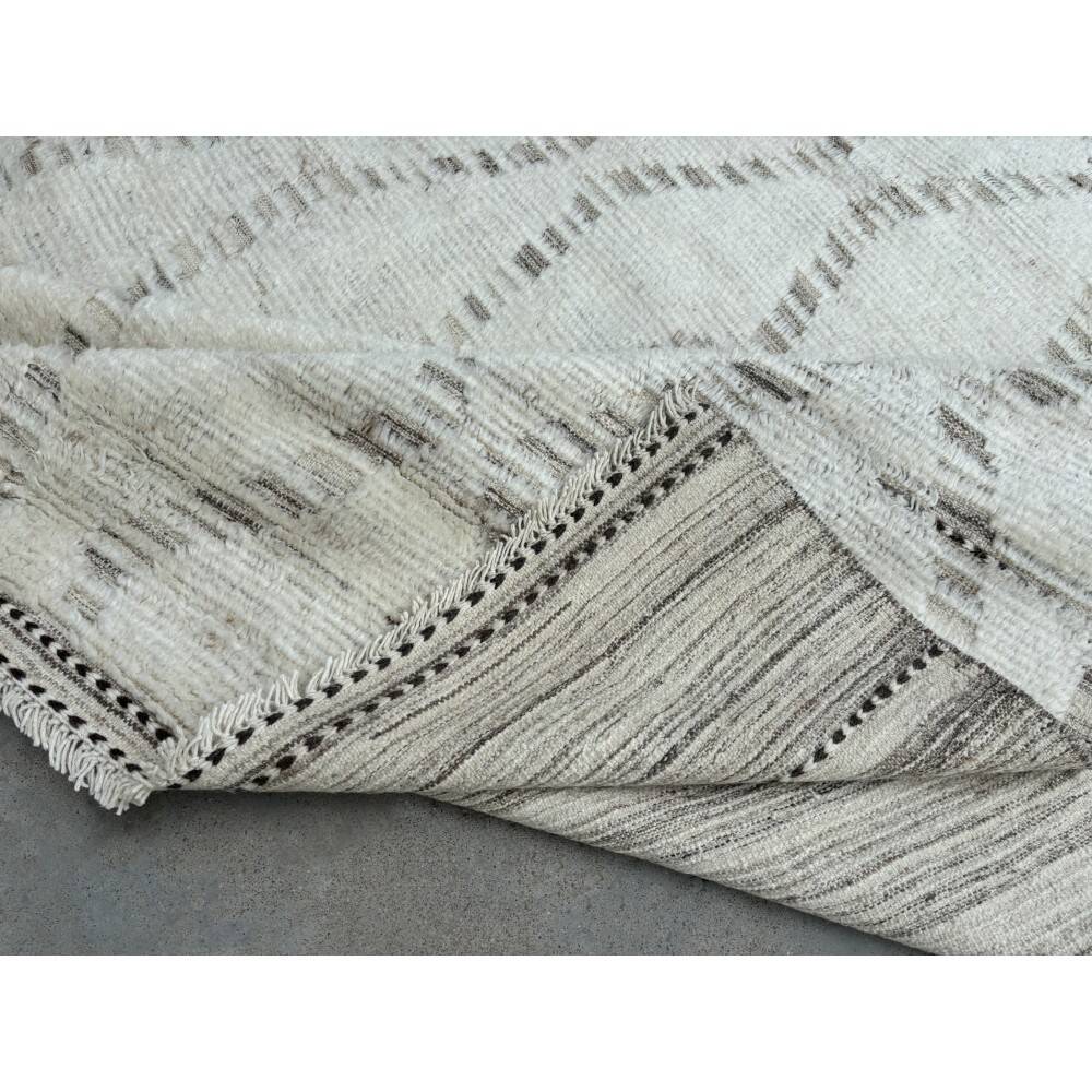 Modern Moroccan style Handmade Rug. 100% Natural Wool. Custom Options Available