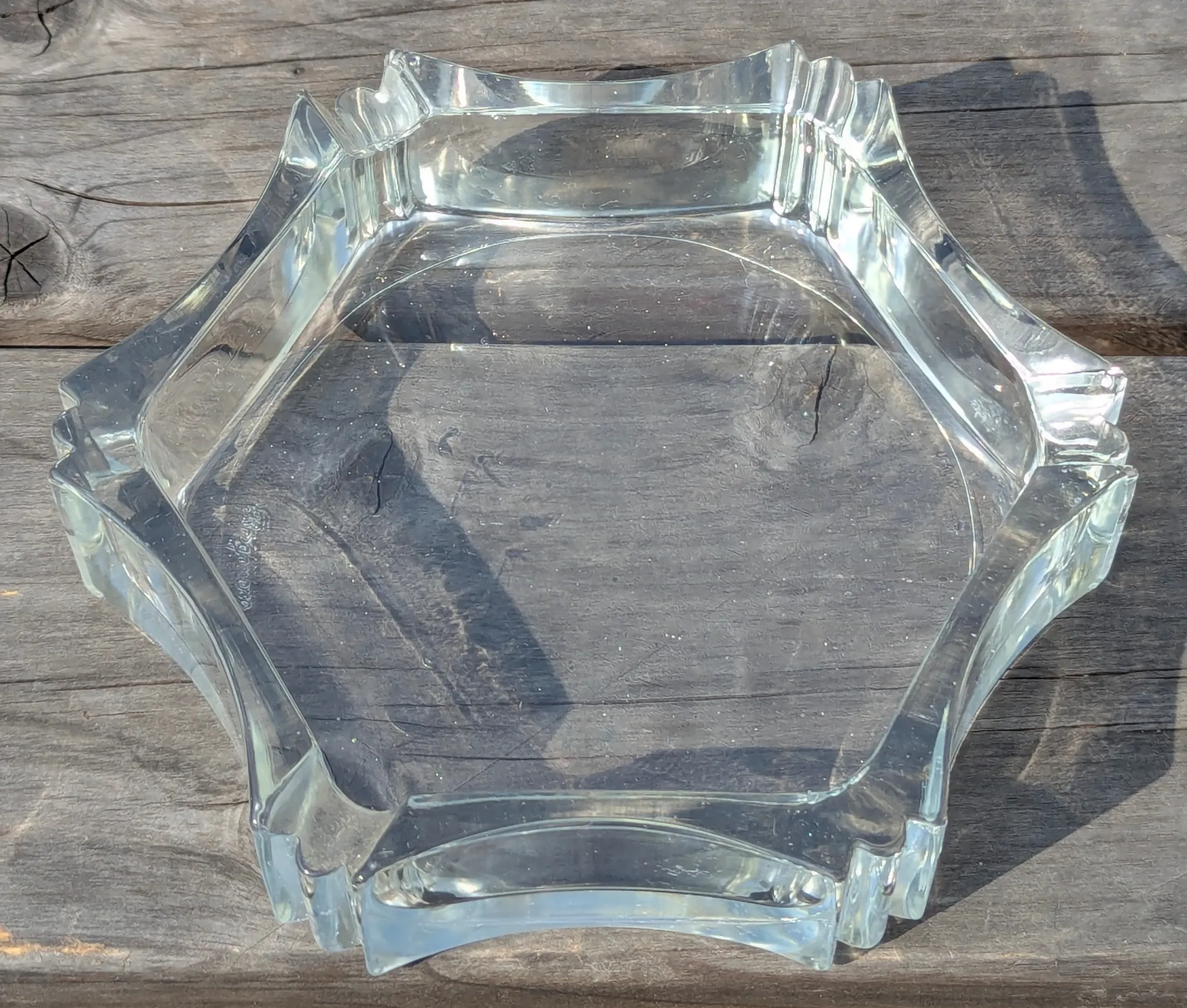 Borgonovo glass ashtray Italy 1970s vintage