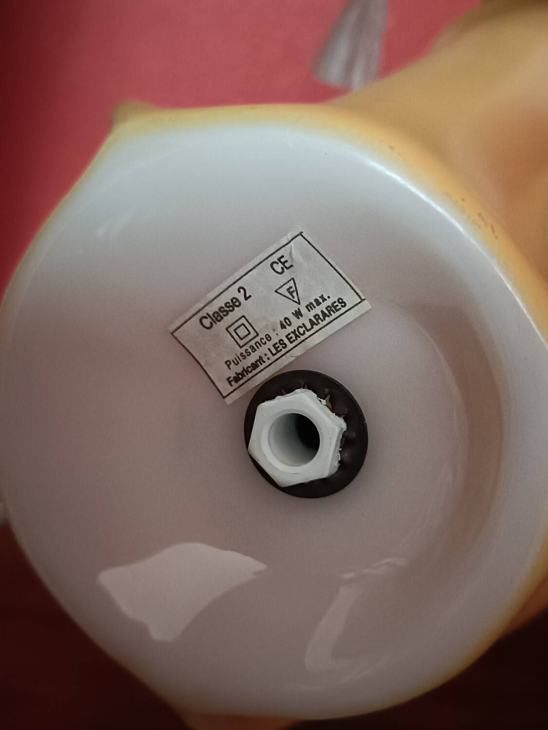 Vintage Exclarares draped lamp