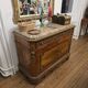 Marquetry commode Napoleon III – Marble top – Gilded bronzes