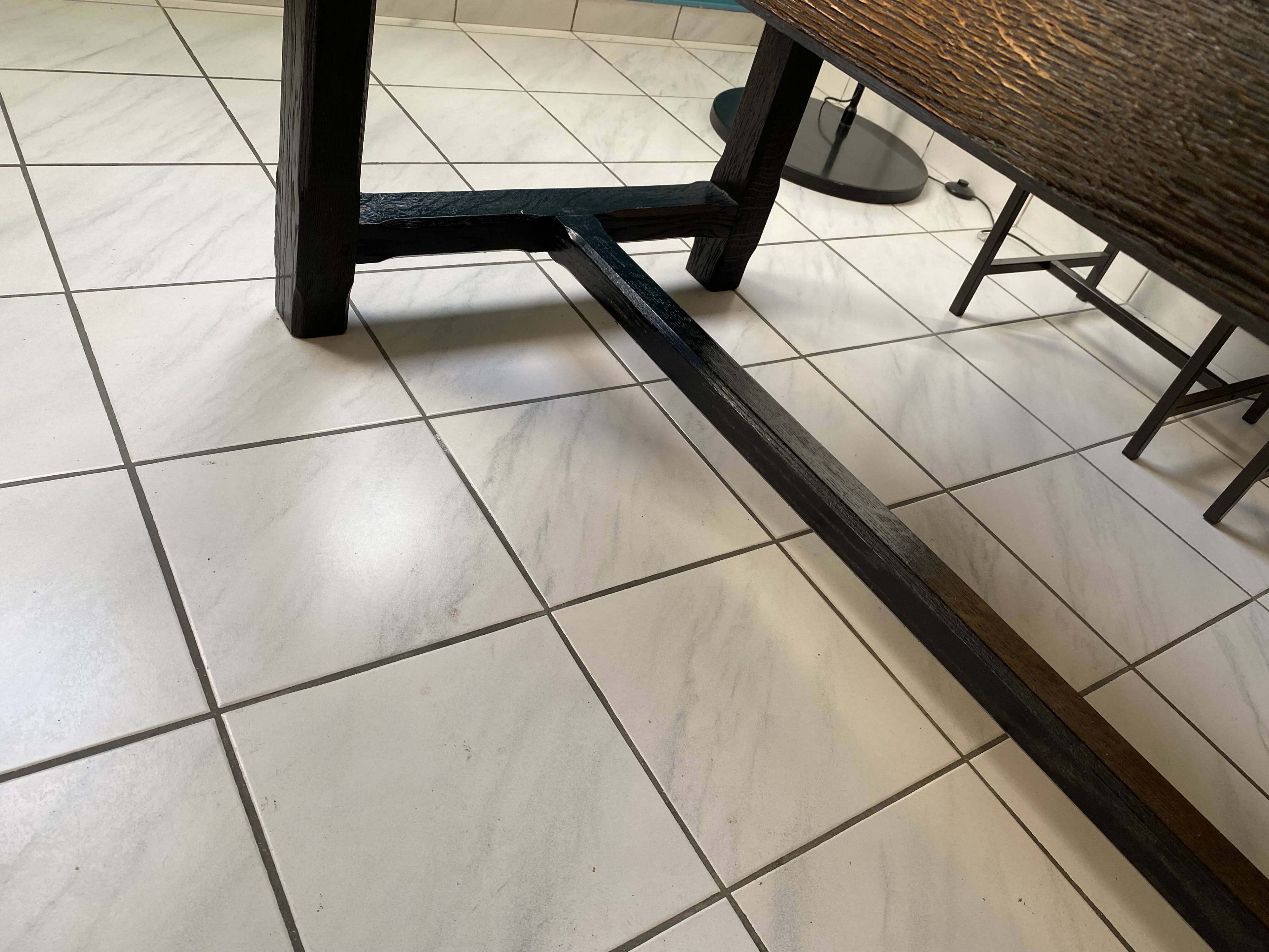 Restored solid oak farmhouse table