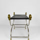 Neoclassical swan-headed curule circa 1960