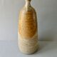 Stoneware bottle vase decorated with herbarium by Carole Boissière