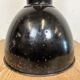 Rusty Industrial Bauhaus Black Enamel Pendant Lamp, 1930s