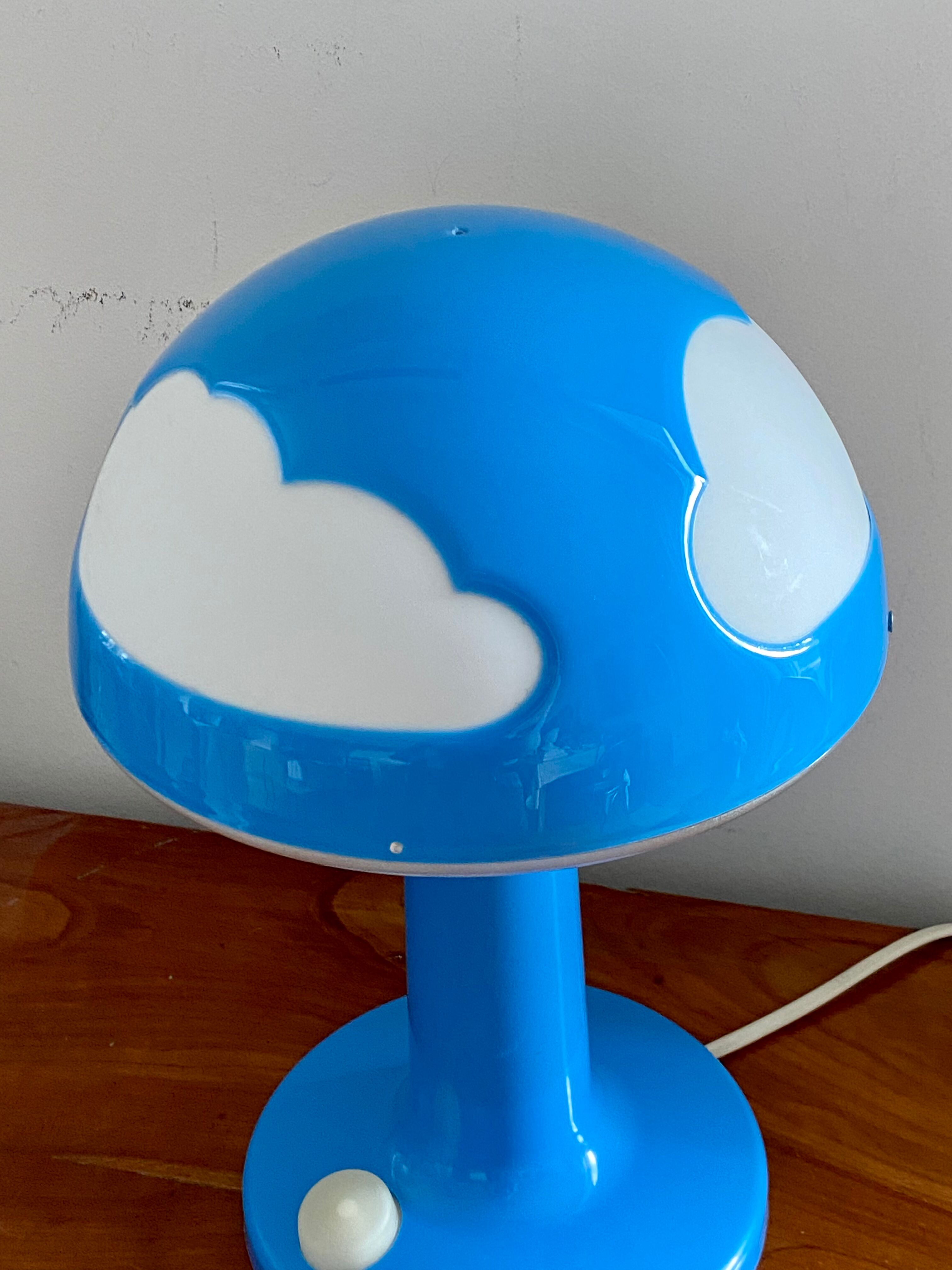 Mushroom lamp clouds Skojig Ikea blue design Henrik Preutz