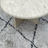 Travertine coffee table, 1970s.