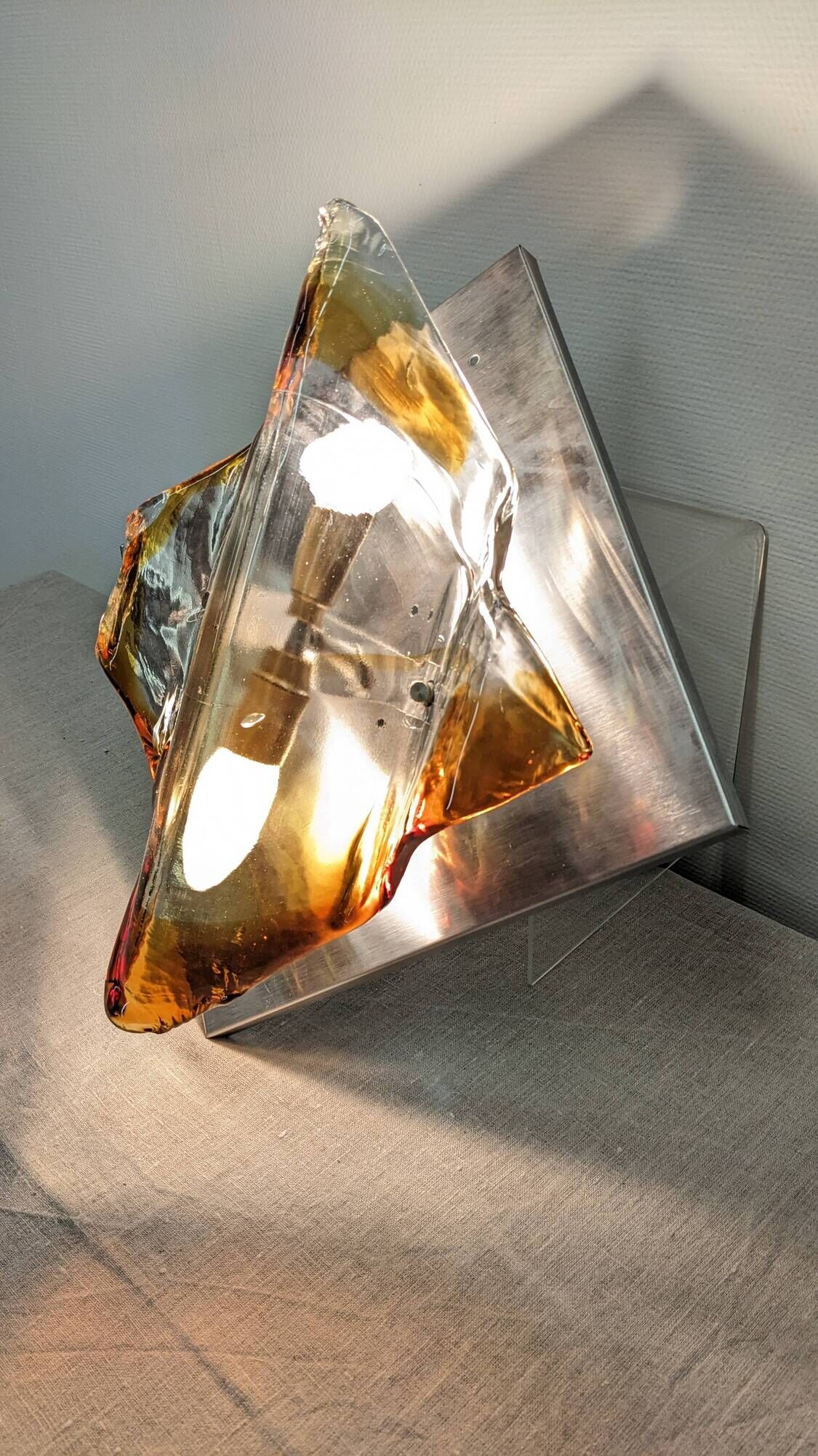 Applique en verre Murano par Mazzega, Italie vers 1970