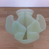 Vase mouchoir Guzzini plexiglas vert années 70
