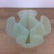 Handkerchief vase Guzzini plexiglass green 70s