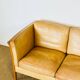 Vintage Scandinavian leather sofa Stoby 1960