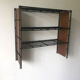 Wooden and metal shelf