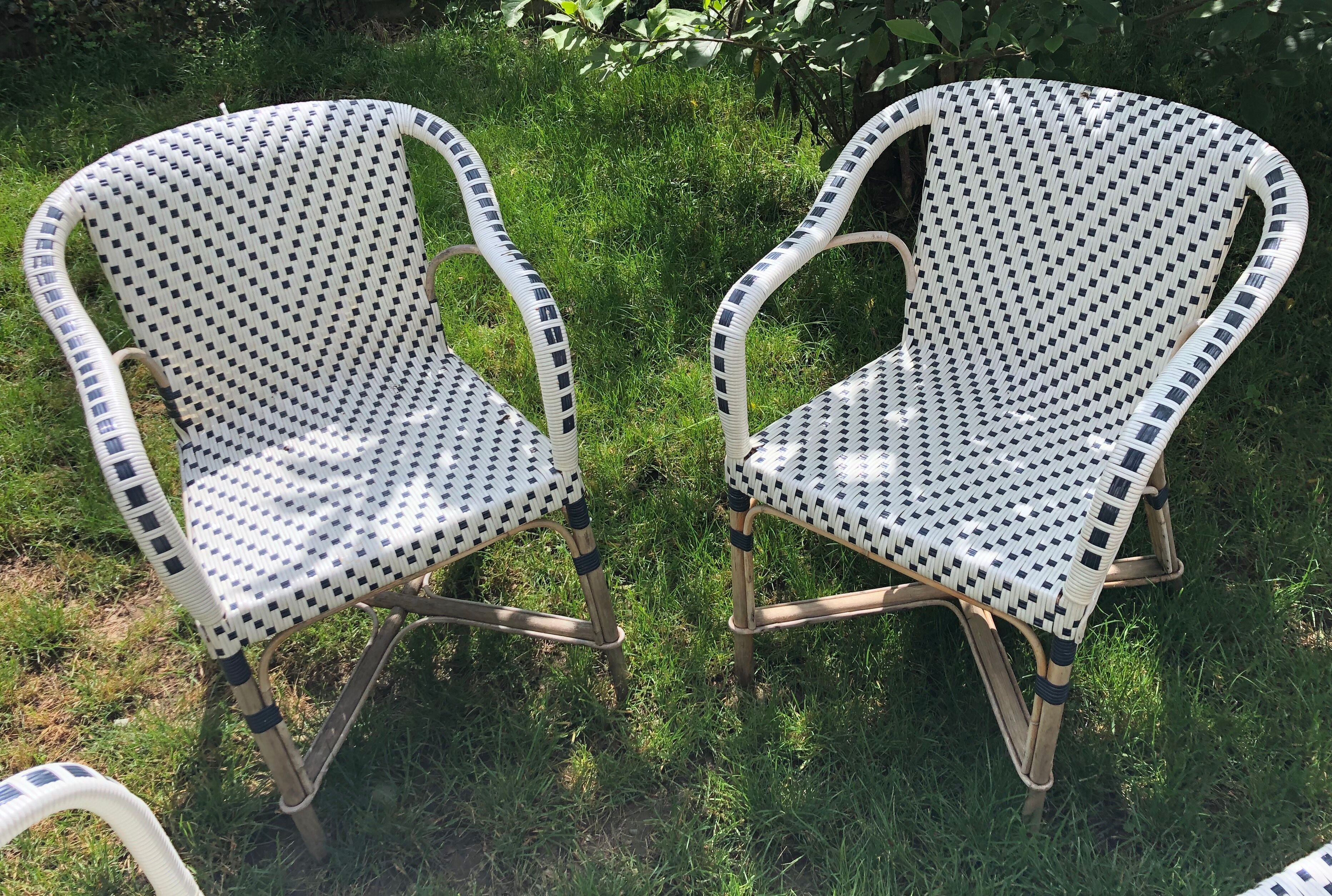 Set of 4 armchairs Drucker terrace Parisian Bistro