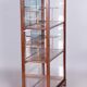 Vitrine Biedermeier tchèque en noyer et épicéa, années 1830