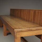 Dutch Traditionalist oak bench, Delft School. 1920s