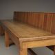 Banc traditionnel hollandais en chêne, école de Delft, années 1920