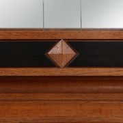 Late Art Deco Display Cabinet in Oak, Belgium 1940s