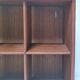 Wall shelf with solid wood compartments design 80s
