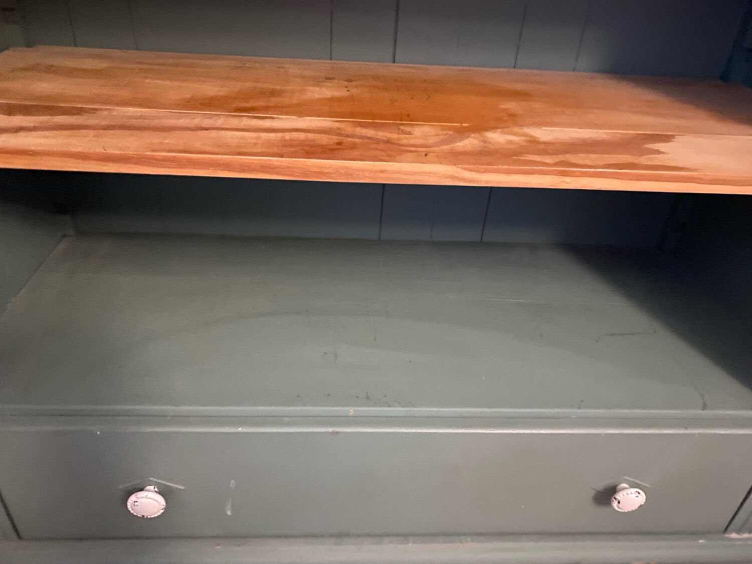 Solid wood green library