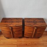 Pair of art deco bedside tables