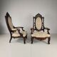 Set of two Black Forest style armchairs by Horrix – 19th century