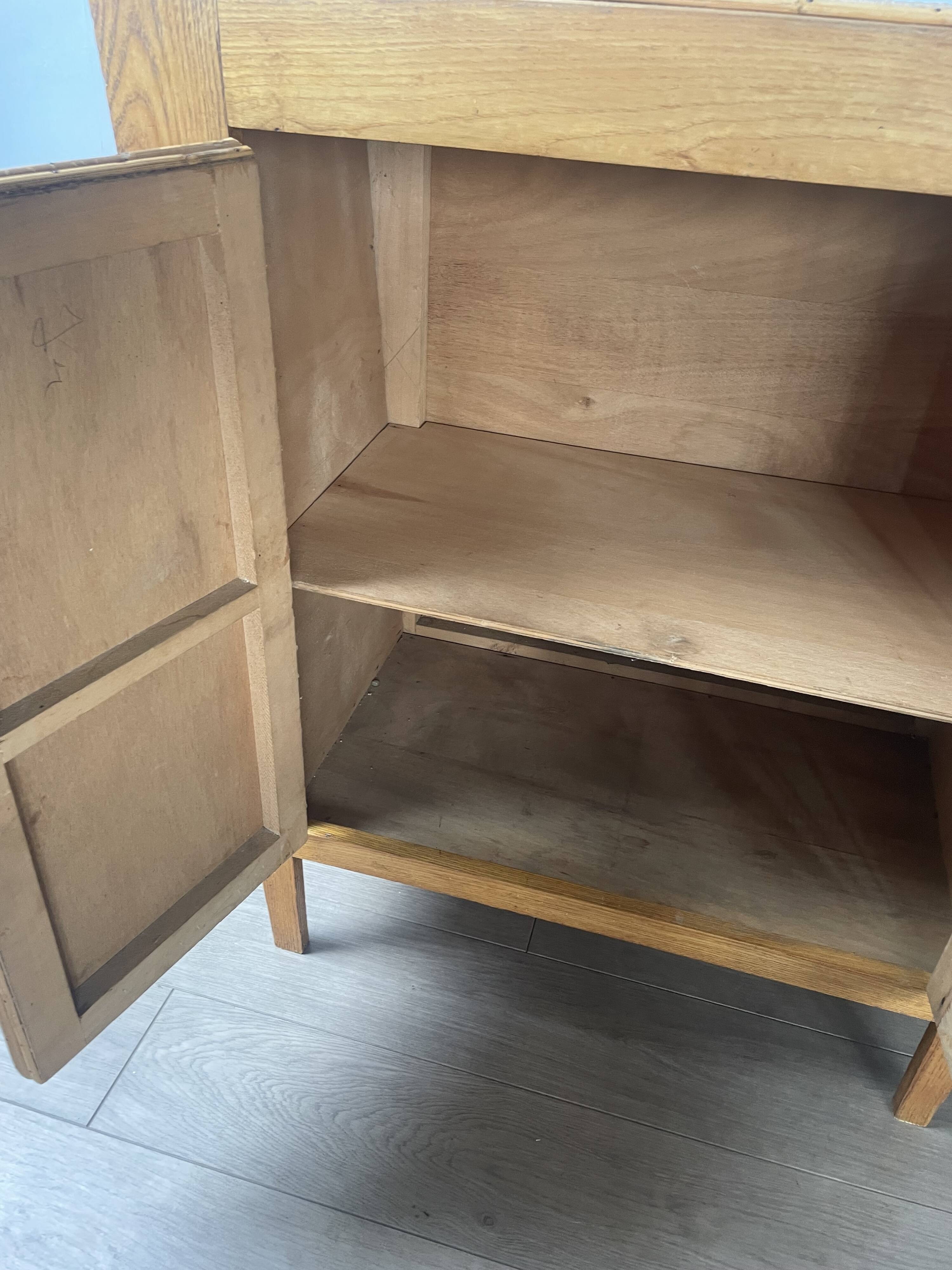 Vintage woven cane buffet