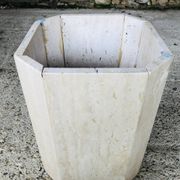 Table basse en travertin octogonale, vintage circa 70/80