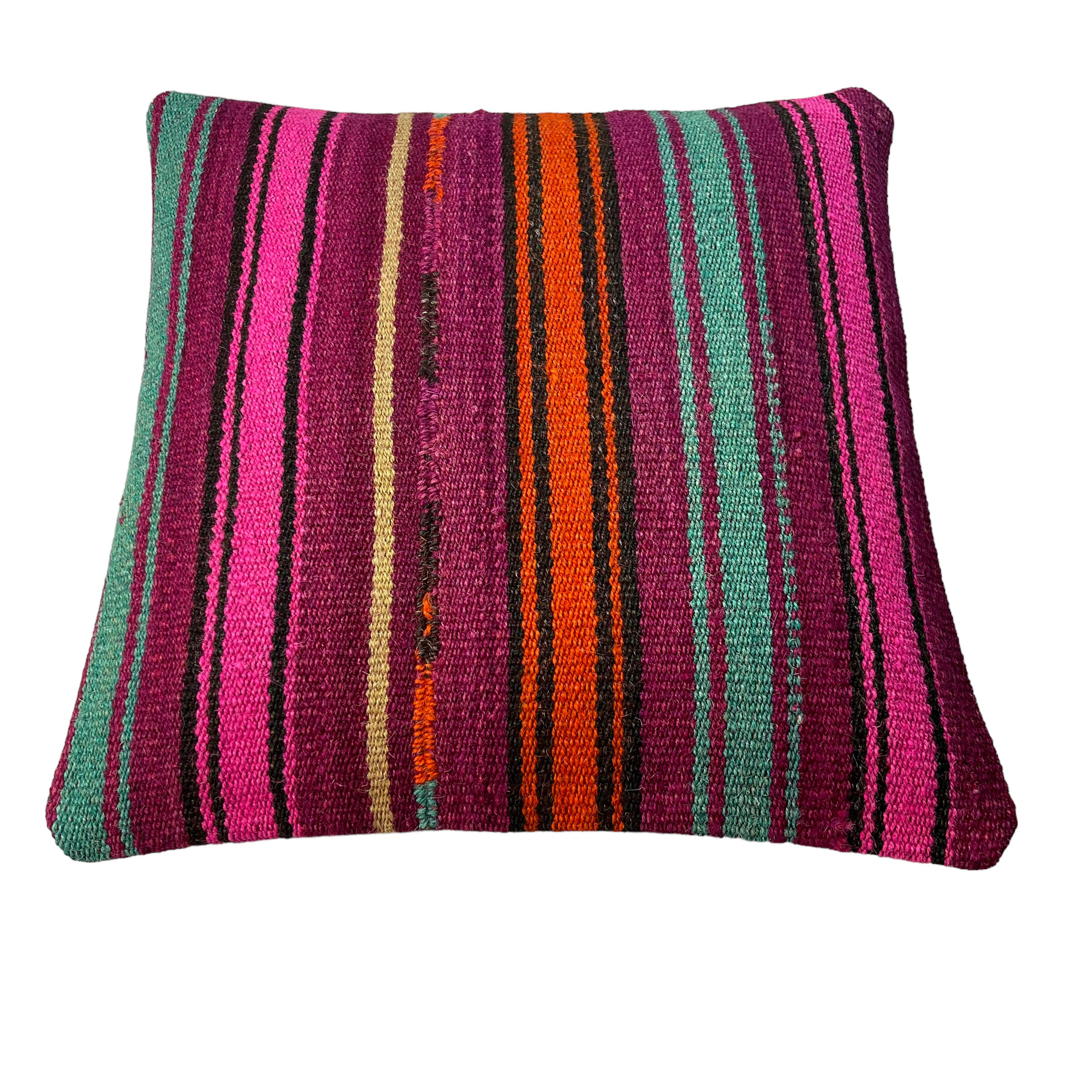 Vintage turkish Kilim cushion cover 40x40cm