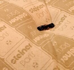 Steiner chair 1970 velvet ribbed brown