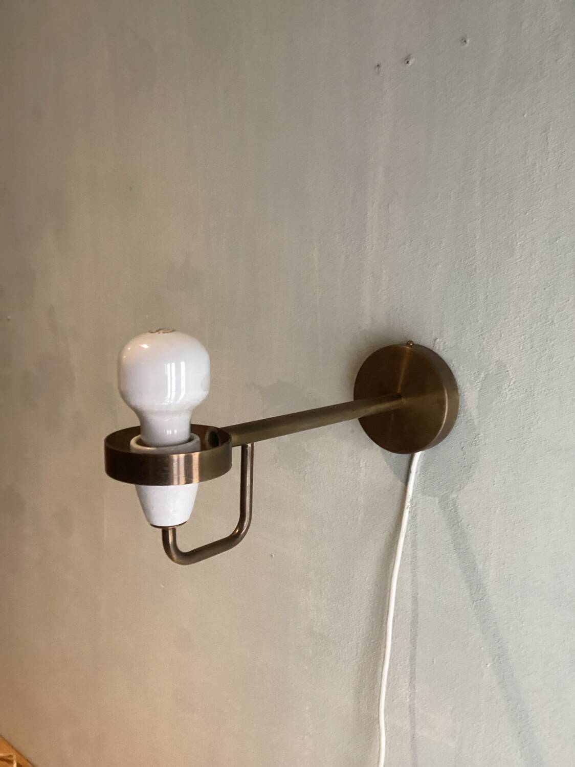 Scandinavian wall light lamp by lyfa , 1960