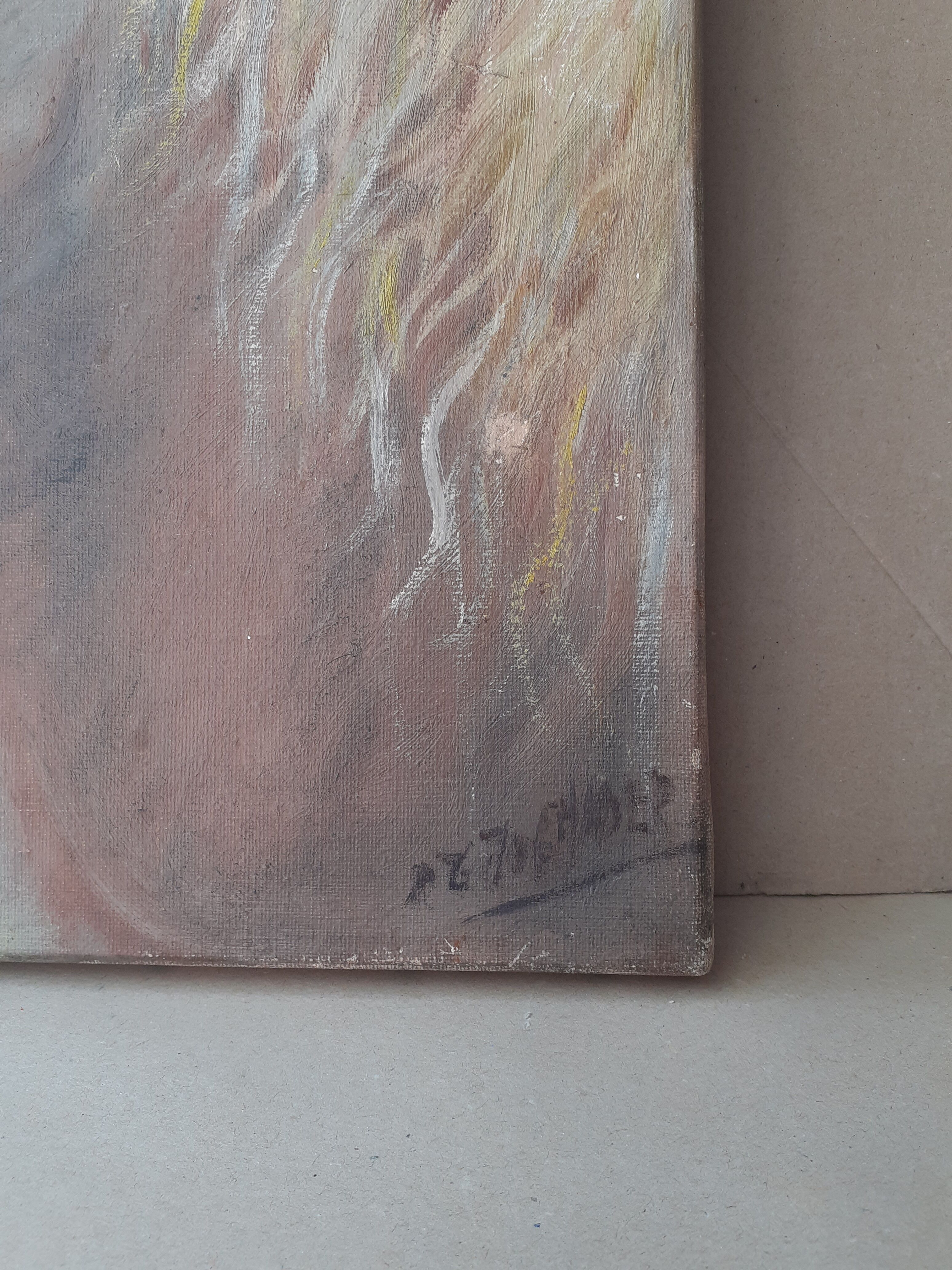 Painting with horse's head