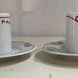 Maxim's cups and saucers from Paris