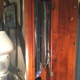 Vintage “Felix Monge” wall tie in cherry wood with mirrors